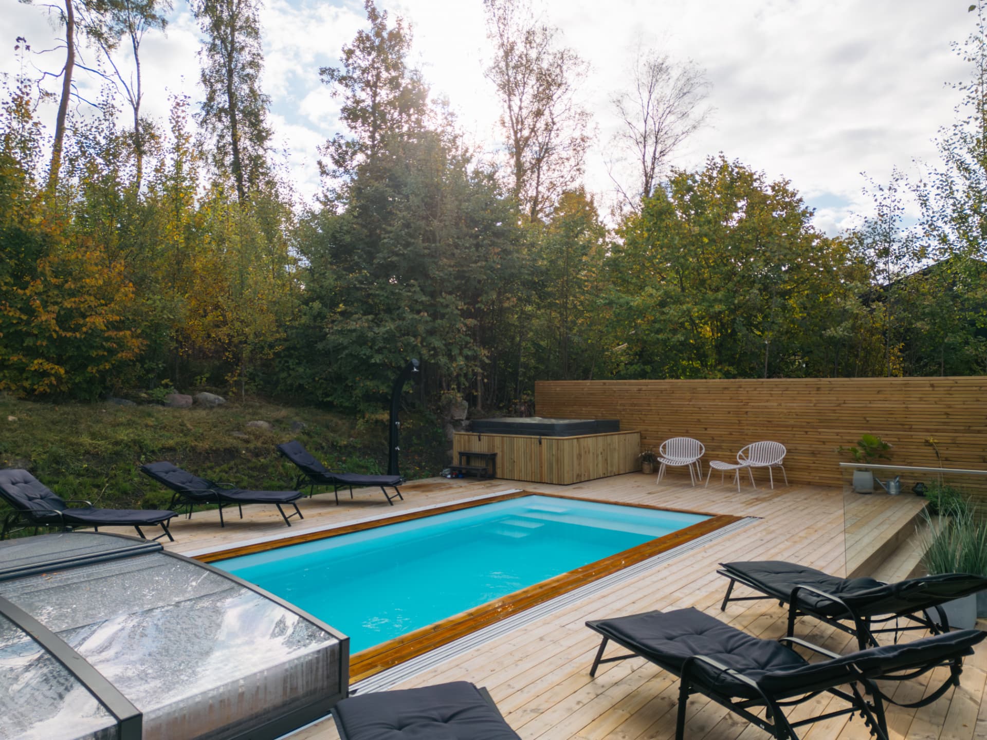 Private pool at the villa