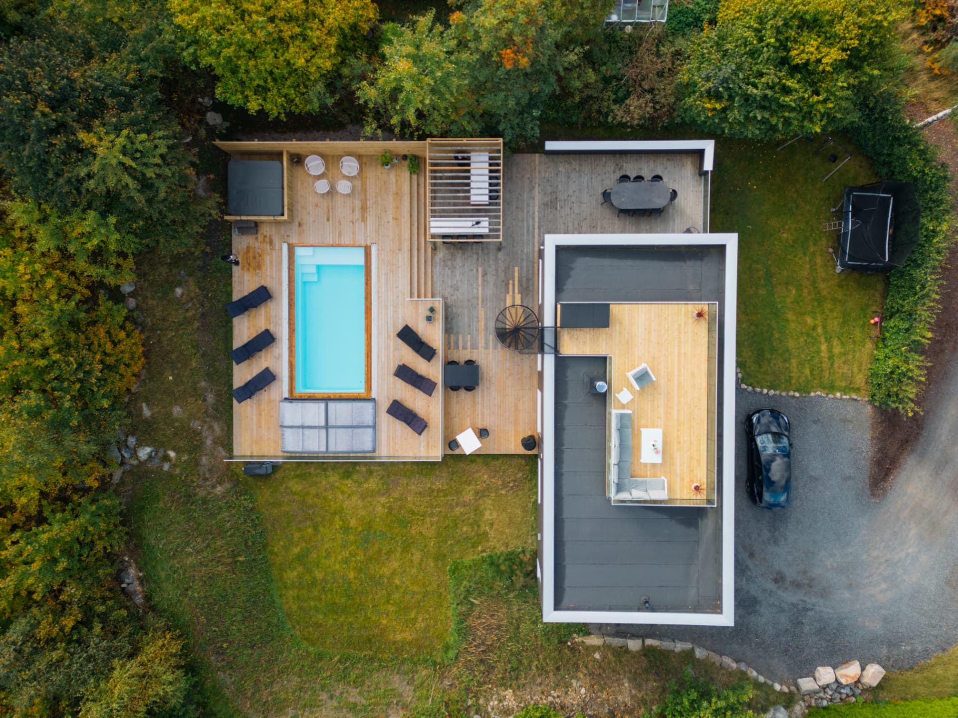 The property seen from above